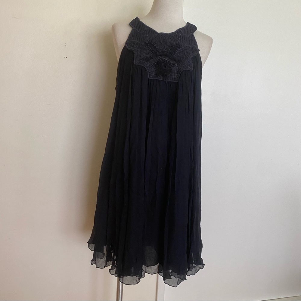 Vanessa Bruno Silk Halter Mini Dress